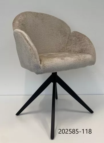 Vanessa eetkamerstoel met armleuningen en draaisysteem