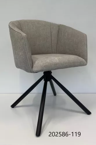 Henry eetkamerstoel met armleuningen en draaisysteem.