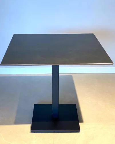 Elora keramische eettafel 80 cm (grafiet en zwart)