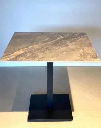 Elora keramische eettafel 80 cm (Shadow & Black)