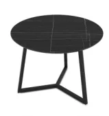 Klint salontafel Ø60cm (Senkron zwart & zwart)