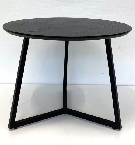 Klint salontafel Ø60cm (Senkron zwart & zwart)