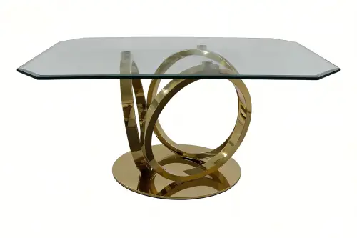 Rechthoekige tafel Harwich Gold 220x120x76 cm