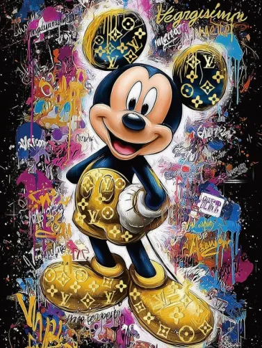 Gouden muis 60x80cm