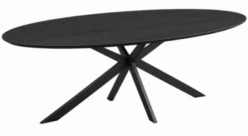 Raca eettafel 220x10376cm (Senkron Zwart & Zwart)