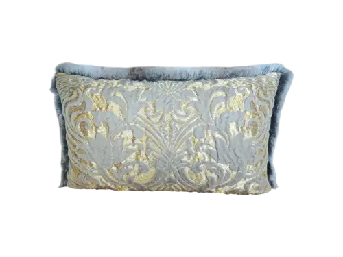Kussen Jasmin KH, RS bont Taupe 25x40cm