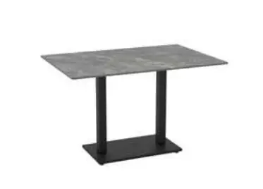 Elora keramische eettafel 120x80cm (grafiet & zwart)