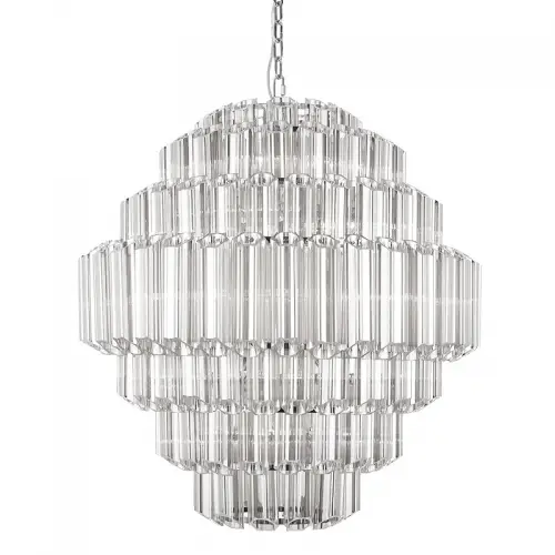 Plafondlamp Castelli Large 80x80x93cm Helder Glas