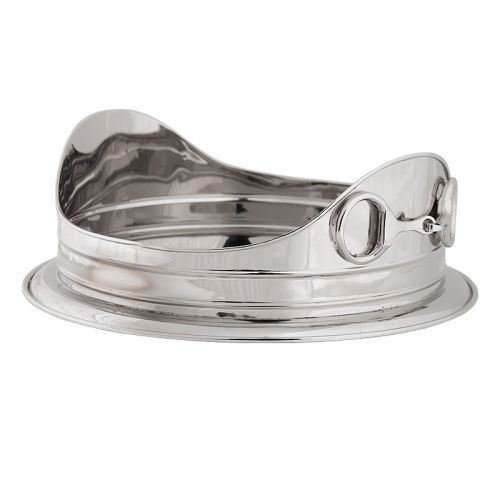 Dienblad 45x32x13cm Rond zilver