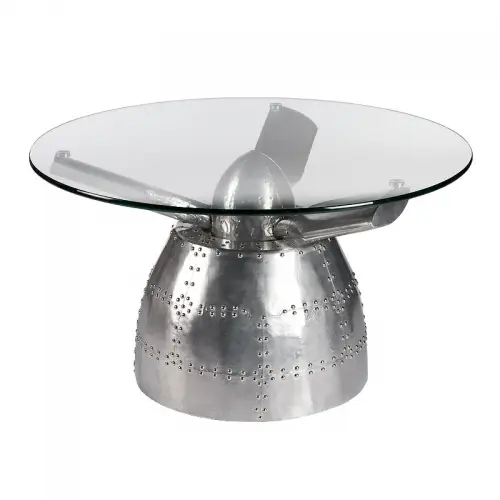 Vliegtuig Salontafel 90x90x51cm Nieuwe Propeller
