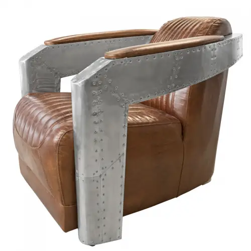 Vliegtuig fauteuil lederen airplane aviator