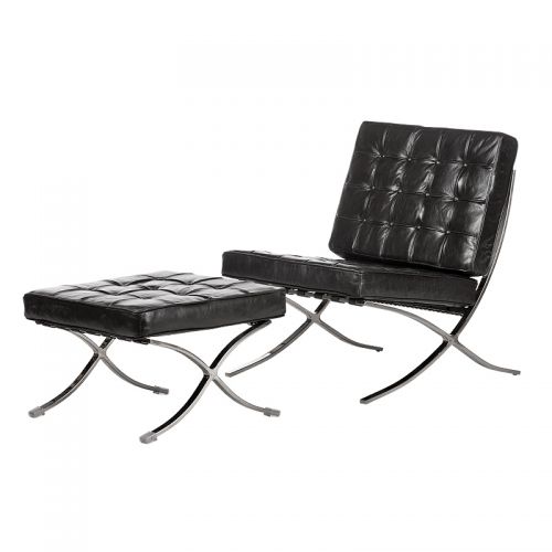 Stoel 76x81x89cm Barcelona & Ottoman