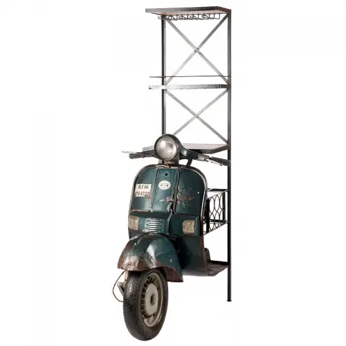 Wijnrek 70x105x185cm Scooter vintage retro