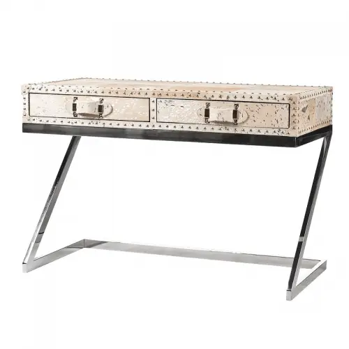 Writing Desk Titan 110x50x75cm (Silver Foil)