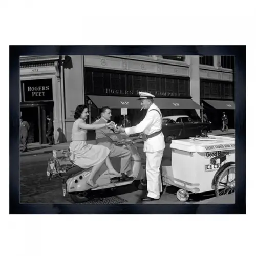 Paar dat ijs koopt 80x60x3cm