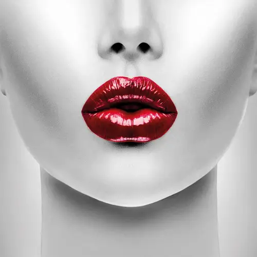 Rode Lippen 120x120x2cm