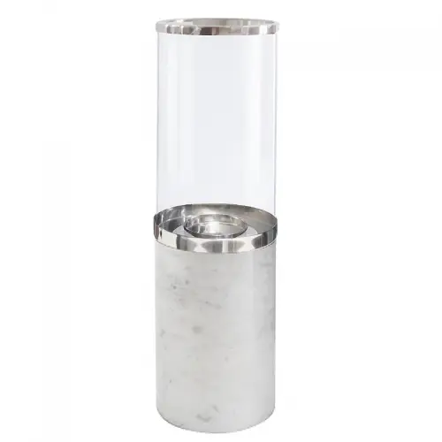 Stellar Windlicht Gracelyn 40x40x48cm Medium wit marmer