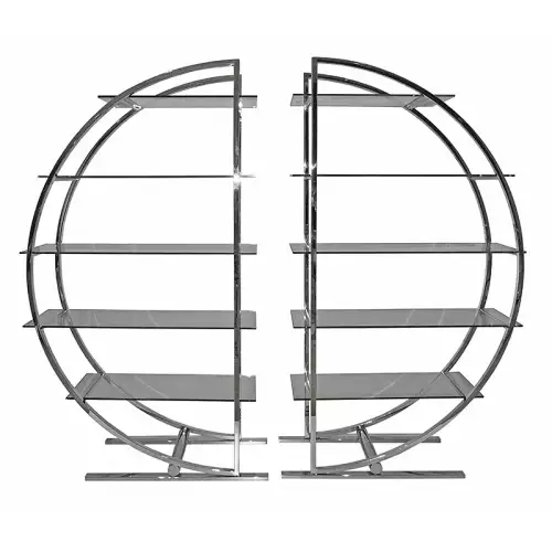 Boekenkast Milaan 2 delig Rond 230x42x202cm