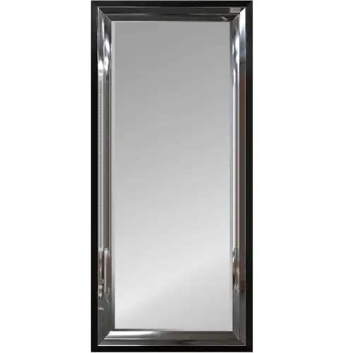 Spiegel 83x183x5cm Frame Zwart/Zilver