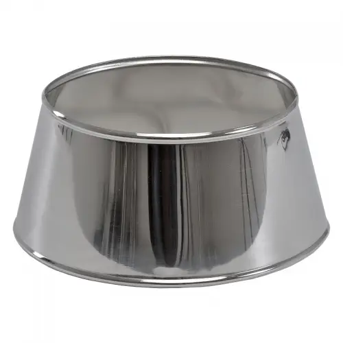 Lampenkap 23x18x11cm Ovaal zilver