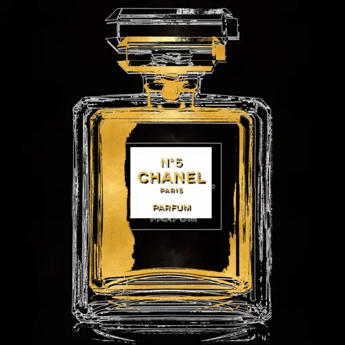 Foto met goudfolie 007 - 80x80 cm