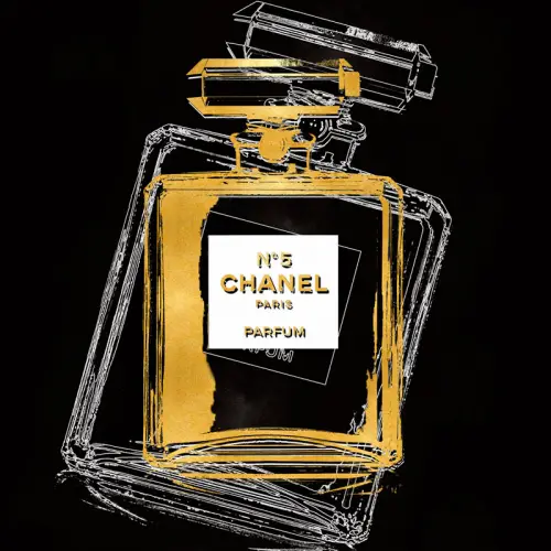 Foto met goudfolie 008 - 80x80 cm