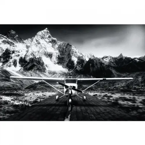 James Dean Vliegtuig 100x150x2cm