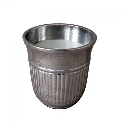 Theelichthouder 5x5x5cm Met Vanila Kaars Klein