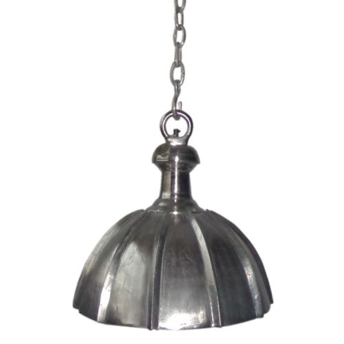Plafondlamp 48x48x48cm ruw zilver