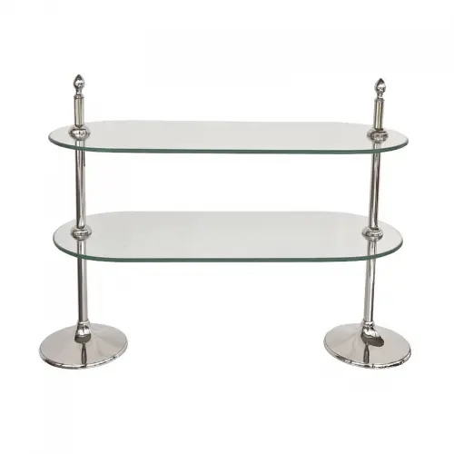 Stand 2-Tier Talia 68x28x57cm zilver