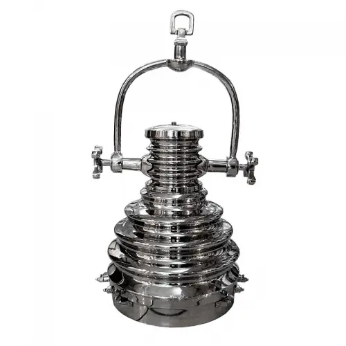 Plafondlamp 46x36x82cm studio look zilver