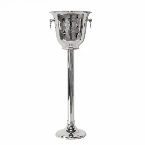 Wijnkoeler Op Stand 24x24x68cm zilver met handvat