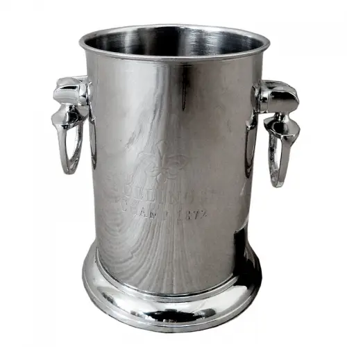 Wijnkoeler 16x13x17cm Rond Met Paard Peddel Handvat