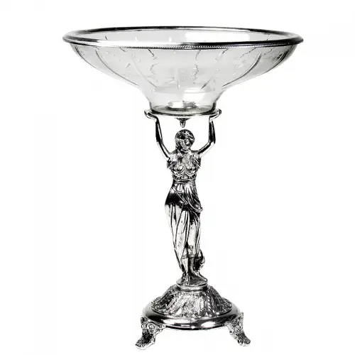 Schaal op voet 34x34x44cm