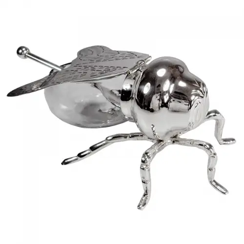 Honey Bee Pot 18x13.5x7cm With Spoon