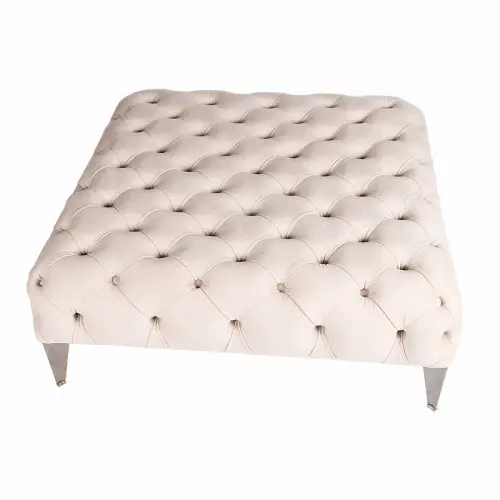 Nieuw Scala Hocker 100x100x40cm wit/crème