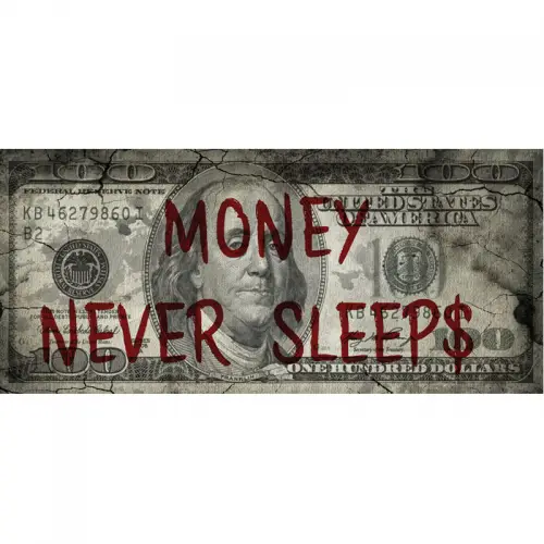 Money Never Sleeps - Franklin 90x200x2cm