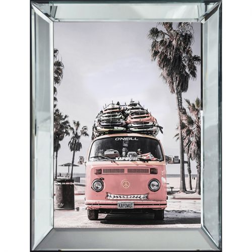 Roze Bulli Voorzijde 70x90x4.5cm