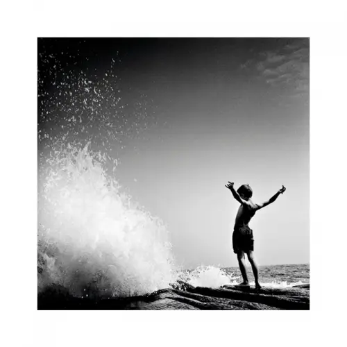 Jongen voor golf 80x80x2cm