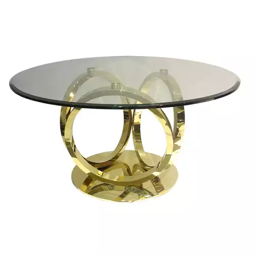 Ronde Tafel Harwich Goud 150x150x76 cm
