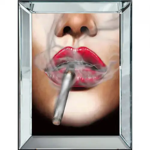 Rode lippen met 60x80x4,5cm