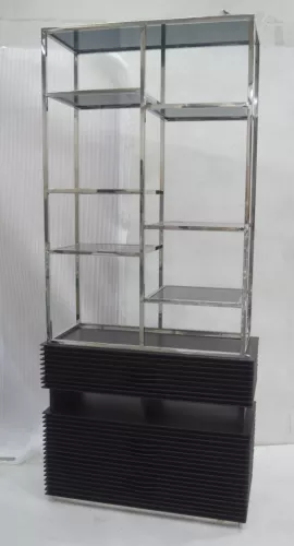Rack Cabinet Milano 98x43x221cm with clear glass Rack Cabinet Milano 98x43x221cm with clear glass