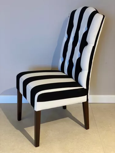 UITVERKOOP Bryan Side eetkamerstoel - SW BIG Stripes- Kolonial
