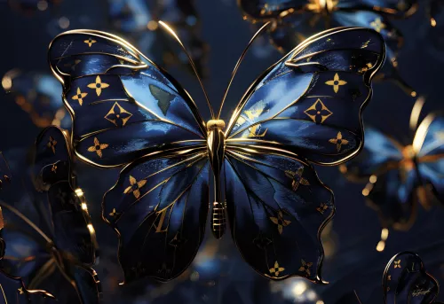 Blue Butterfly 160x110cm