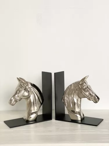 Bookend  Horse  Black/Nickel